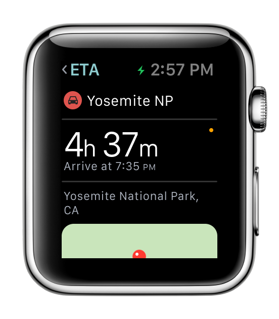 Location Detail on ETA for Apple Watch
