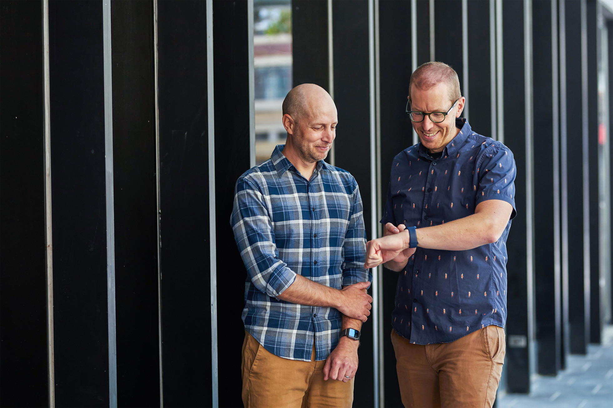 Justin Almering (left) and Anthony Harrison, co-founders of Melbourne, Australia-based ETA, wanted to solve the challenge of being punctual while traveling with a simple, beautiful app for iPhone and Apple Watch.